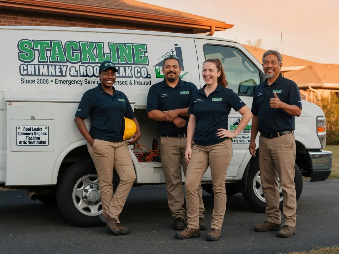 Chimney flashing repair company in Sanger, TX